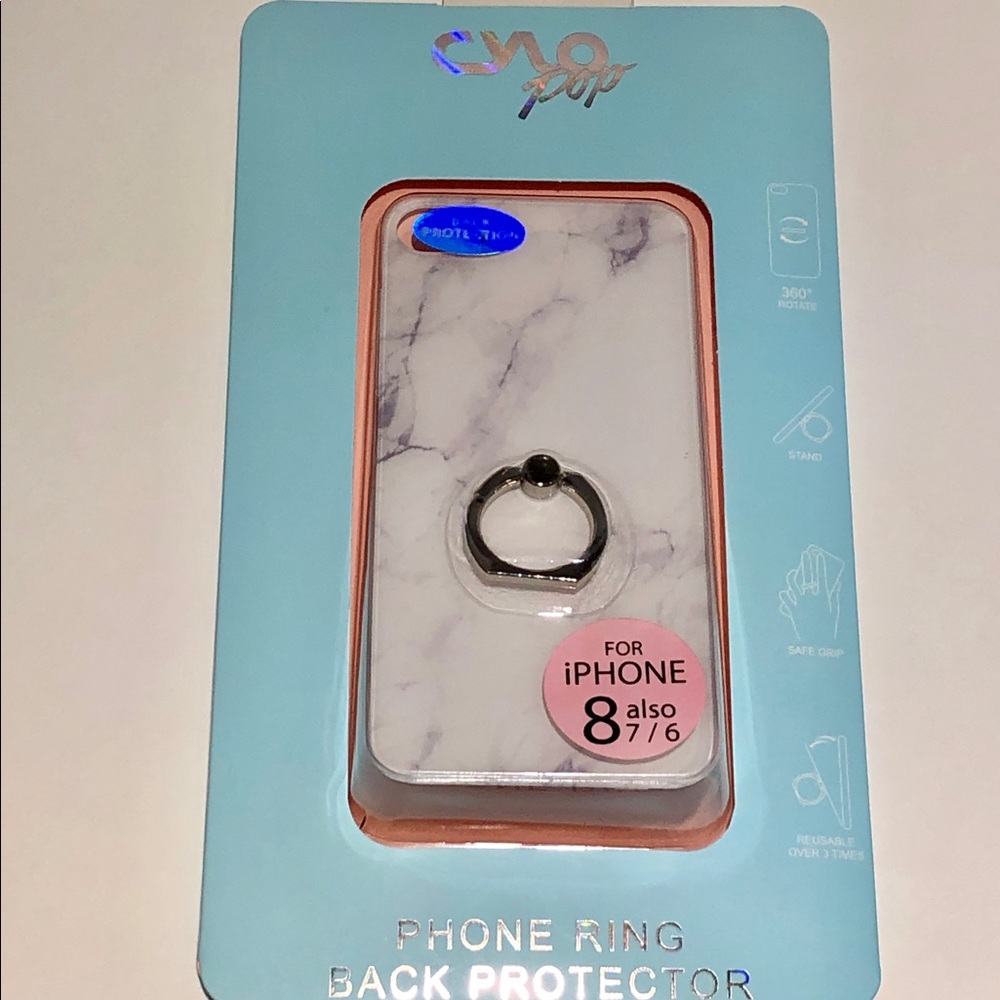 Cylo Pop NWT iPhone 8/7/6 Ring Back Protector